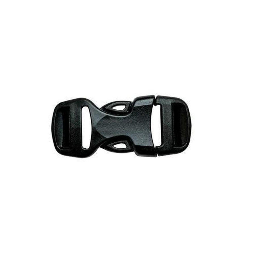 Side view of the Gear Aid Dual Adjust Buckle in 5/8" showing the plastic buckle against a white background.