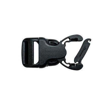 A black Gear Aid Snap Bar Repair Buckle with a 3/4" size, shown from a top-down angle against a white background.
