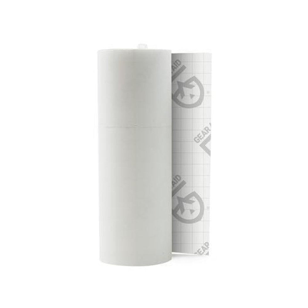 A roll of Gear Aid Tenacious Tape Repair Tape in Black Nylon is shown from the side against a white background.