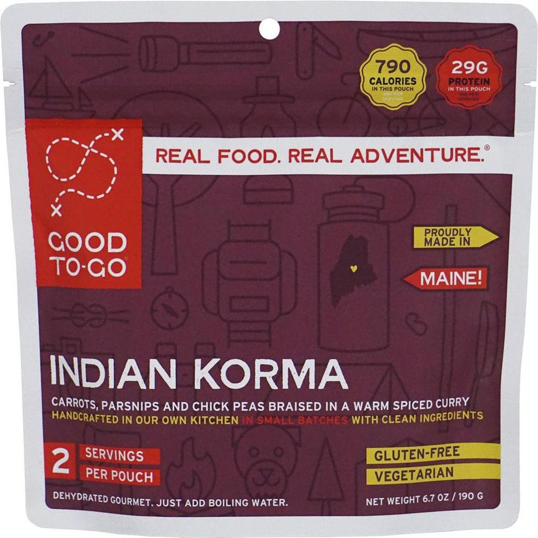 Good To-Go Indian Vegetable Korma - Double Serving-Food - Backpacking-Appalachian Outfitters
