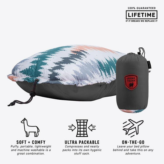 Grand Trunk Adjustable Travel Pillow-Camping - Sleeping Pads - Pillows-Slate Gray-Appalachian Outfitters