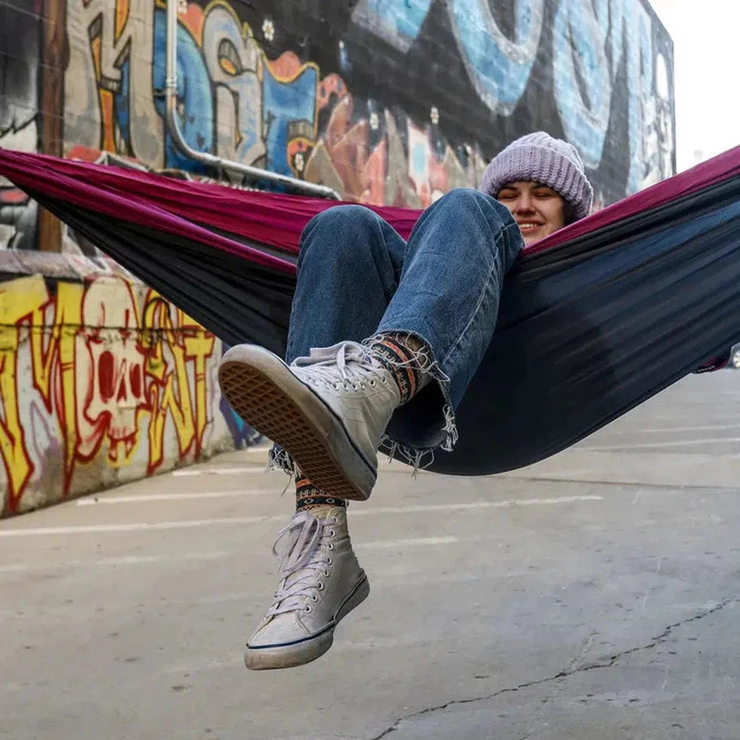 Grand Trunk Double Parachute Nylon Hammock with Straps-Camping - Tents & Shelters - Hammocks-Appalachian Outfitters
