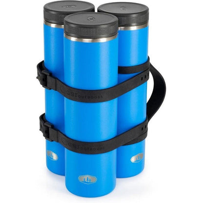 GSI Outdoors 6 Can Cooler Stack-Camping - Hydration - Drinkware Accessories-Blue Aster-Appalachian Outfitters