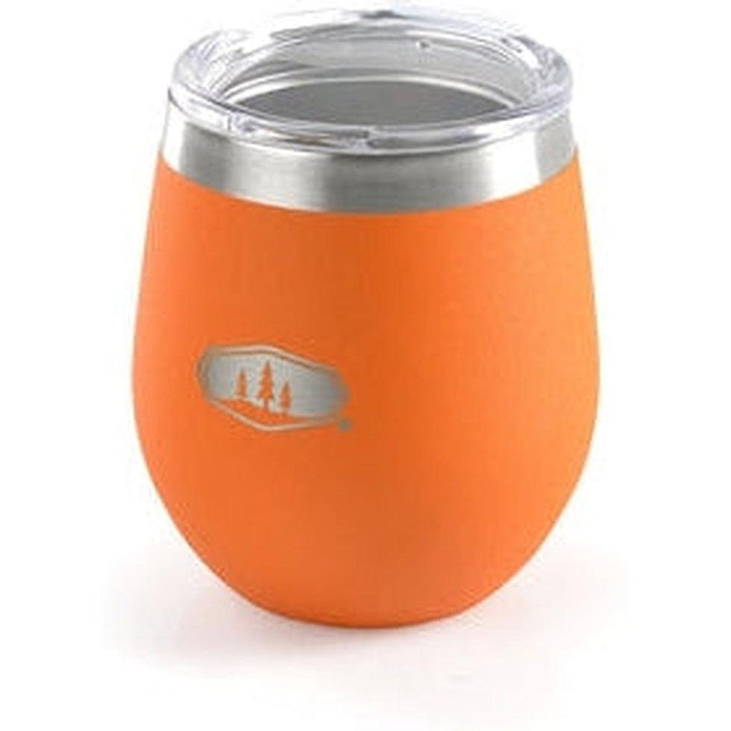 GSI Outdoors Glacier Stainless Glass 8oz-Camping - Hydration - Bottles-Harvest Pumpkin-Appalachian Outfitters