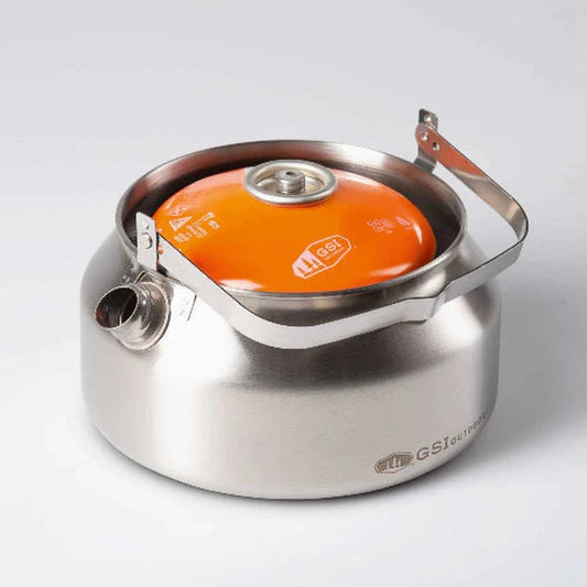 GSI Outdoors Glacier Stainless Tea Kettle - 1 QT-Camping - Cooking - Pots & Pans-Appalachian Outfitters