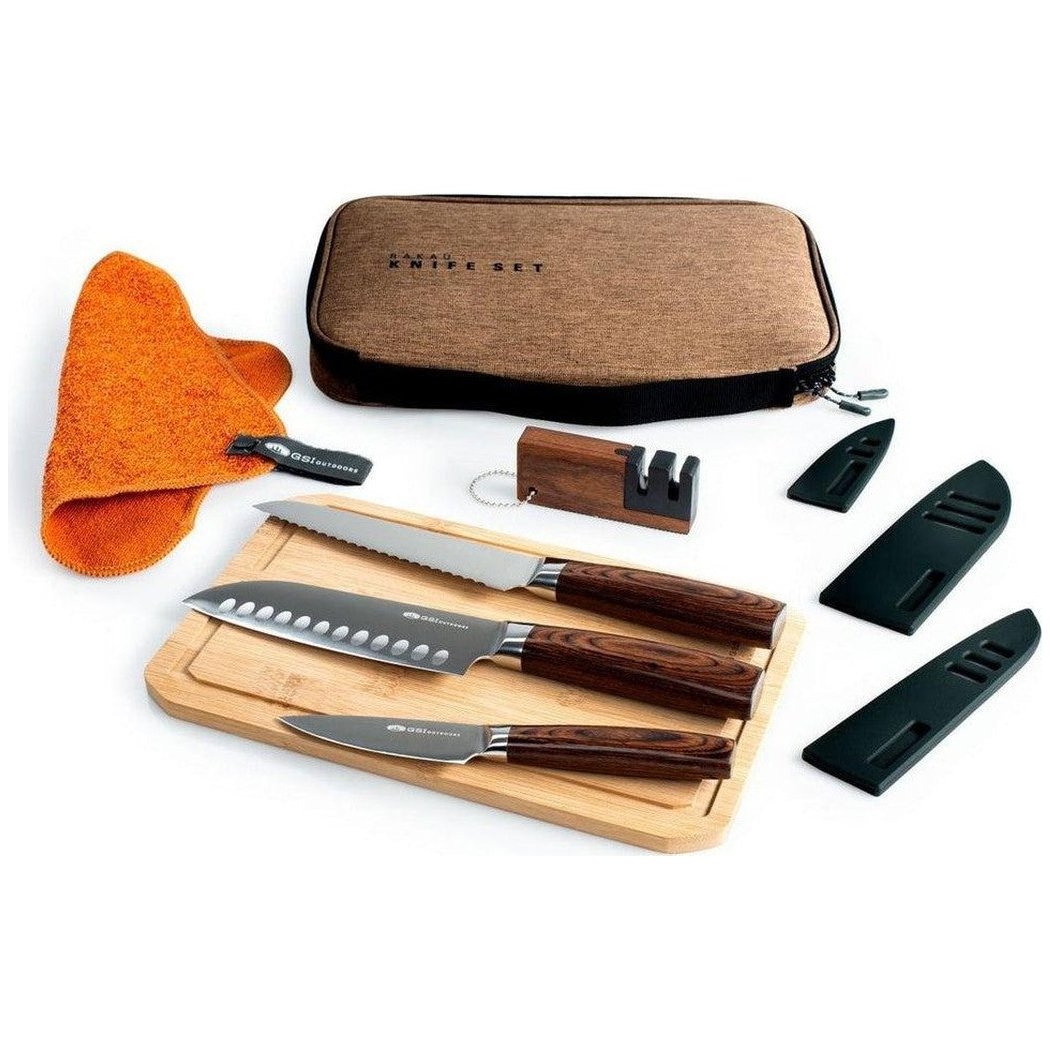 GSI Outdoors Rakau Knife Set-Camping - Cooking - Utensils-Appalachian Outfitters