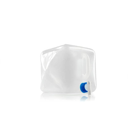 A 10L GSI Outdoors Water Cube with a blue spout is shown from a front angle against a white background.