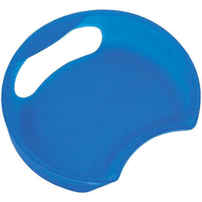 A side view of the Guyot Designs Splashguard Universal in Alien Gray showing the curved shape and cutout handle against a white background.