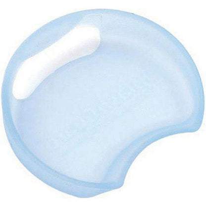 A side view of the Guyot Designs Splashguard Universal in Alien Gray showing the curved shape and white accent against a white background.