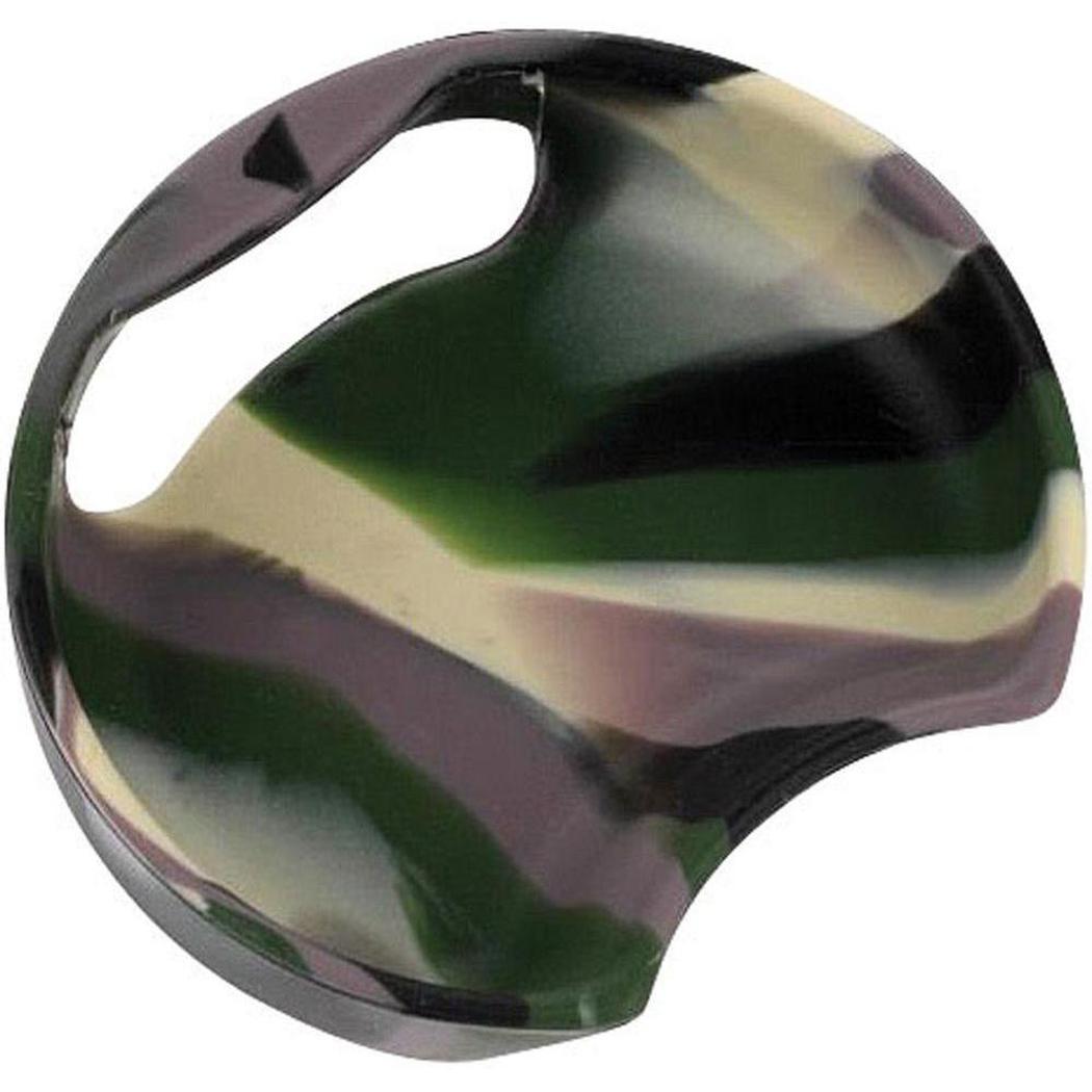 A side view of the Guyot Designs Splashguard Universal in Alien Gray showing the curved shape and cutout against a white background.