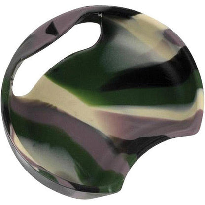 A side view of the Guyot Designs Splashguard Universal in Alien Gray showing the curved shape and cutout against a white background.