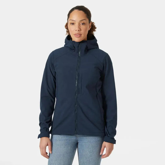 Helly Hansen Women's Paramount Hood Softshell Jacket-Women's - Clothing - Jackets & Vests-Navy-S-Appalachian Outfitters