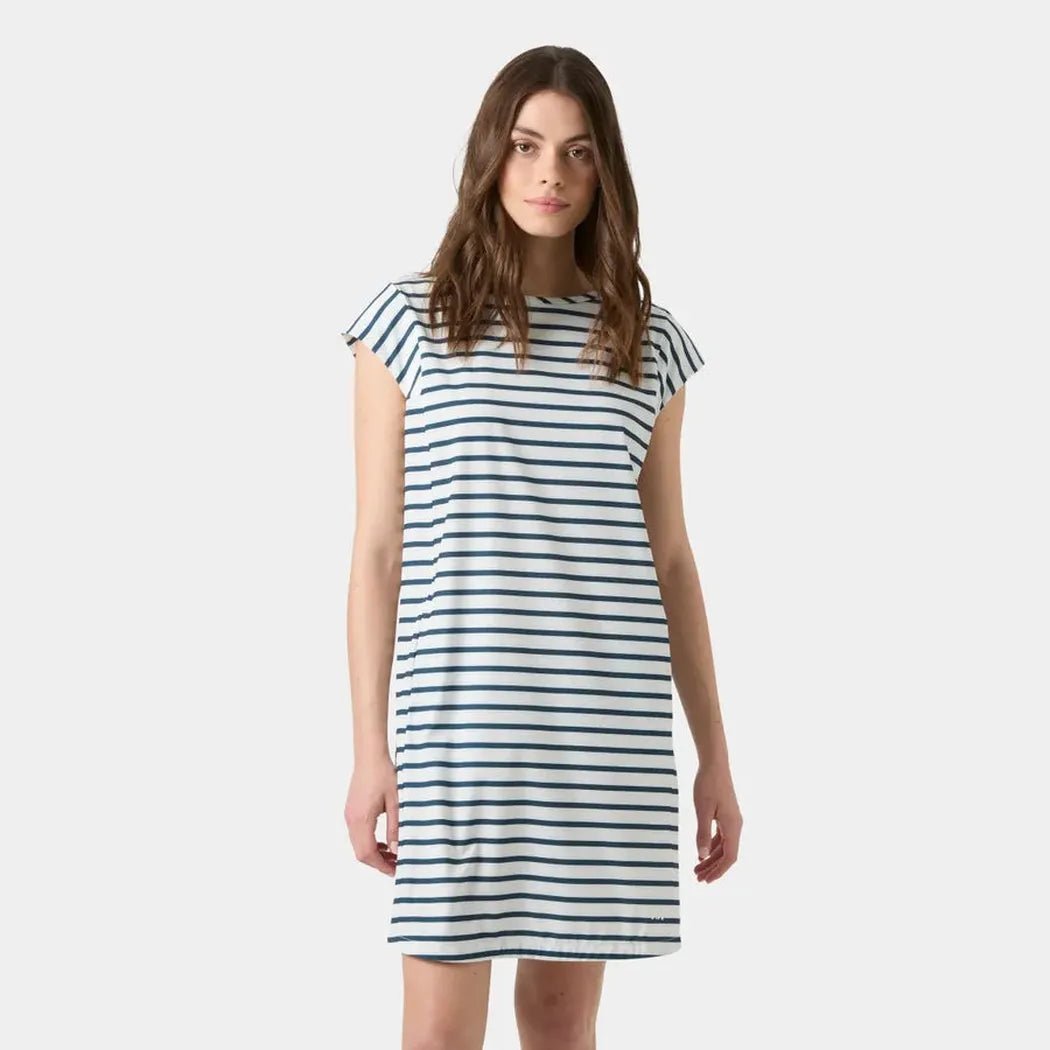 Helly Hansen Women's Thalia Shift Dress-Women's - Clothing - Dresses-White/Navy-S-Appalachian Outfitters