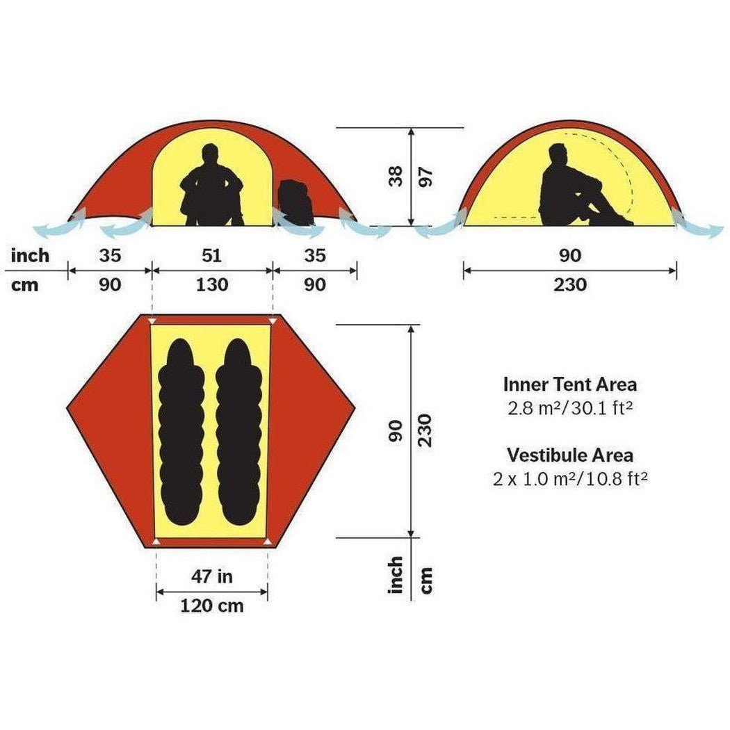 Hilleberg Rogen 2-Camping - Tents & Shelters - Tents-Appalachian Outfitters