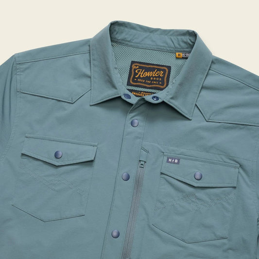 Howler Brothers Emerger Tech Longsleeve-Men's - Clothing - Tops-Stormy Sea-M-Appalachian Outfitters