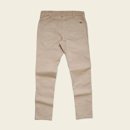 Back view of the Howler Brothers Frontside 5-Pocket Pants in Faded Khaki against a plain background.