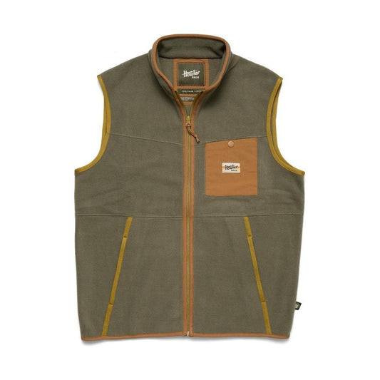 Howler Brothers Men's Free Range Fleece Vest-Men's - Clothing - Jackets & Vests-Oregano-M-Appalachian Outfitters
