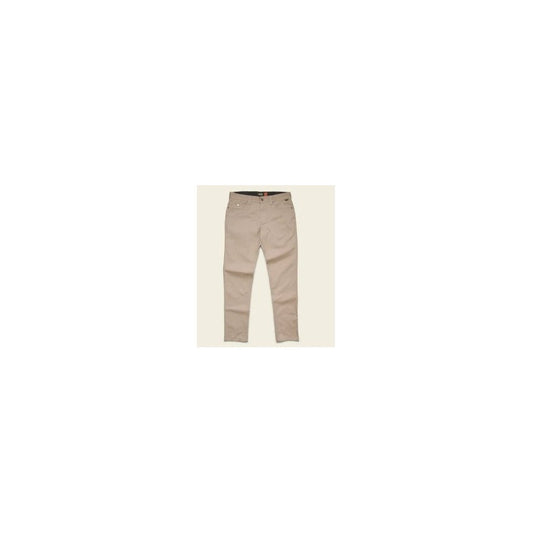 Front view of the Howler Brothers Men's Frontside 5-Pocket Pants in Faded Khaki against a light background.