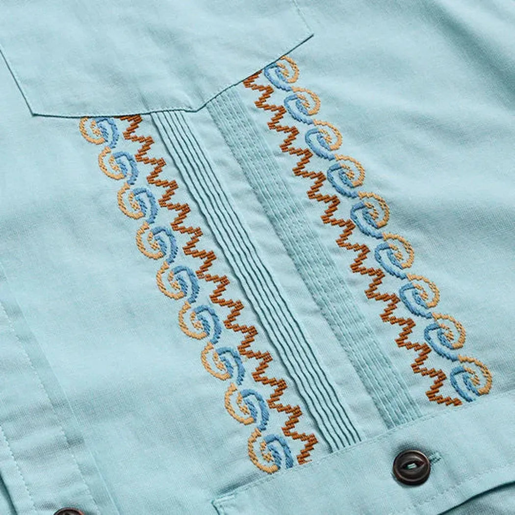 Howler Brothers Men's Guayabera Shirt-Men's - Clothing - Tops-Appalachian Outfitters