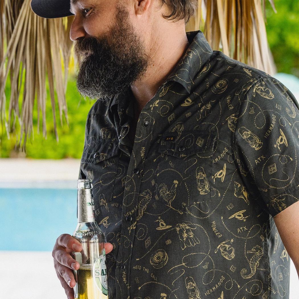 Howler Brothers Men's H Bar B Snapshirt-Men's - Clothing - Tops-Appalachian Outfitters
