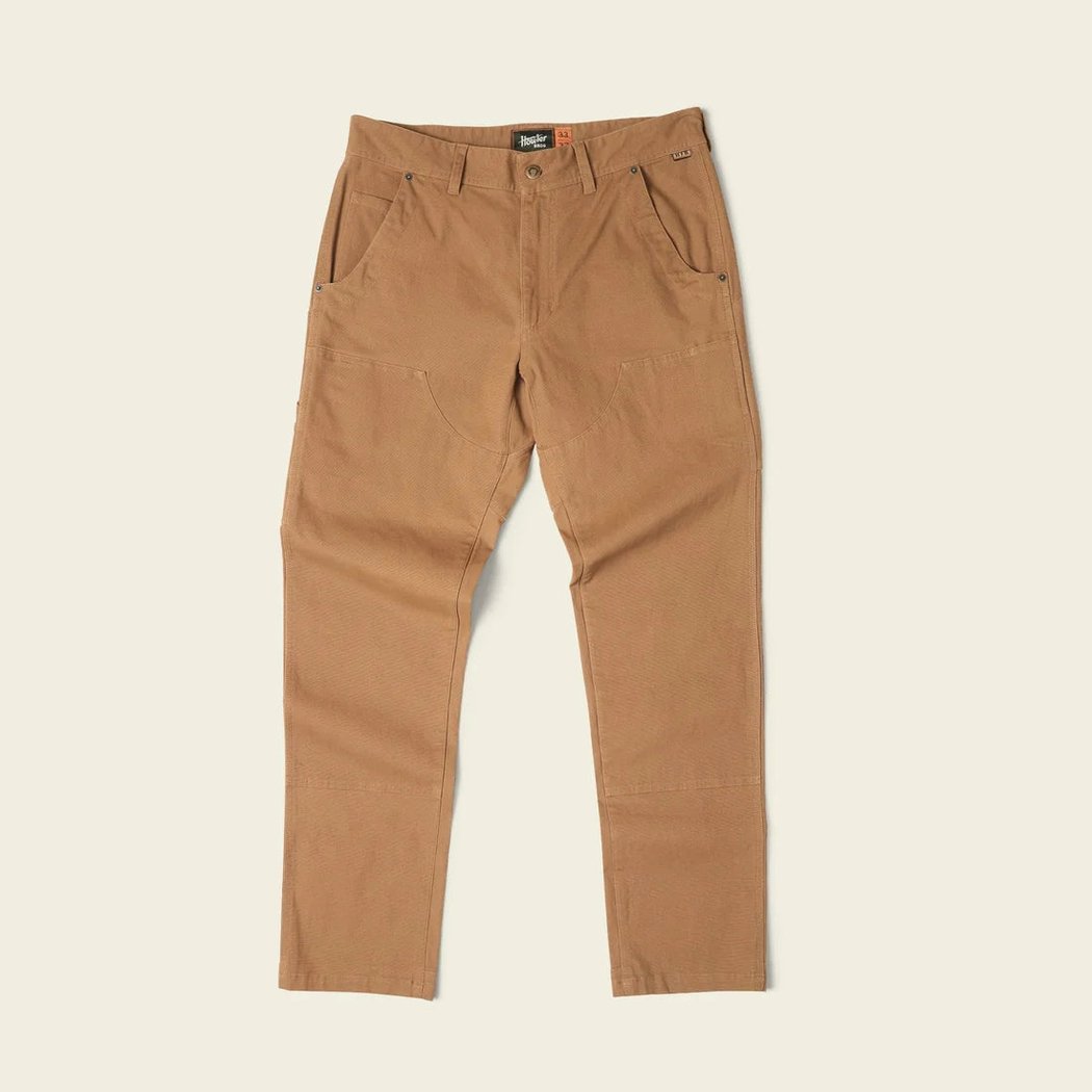 The Howler Brothers Men's HB Trade Pants in Duck Brown are shown from the front on a plain white background.