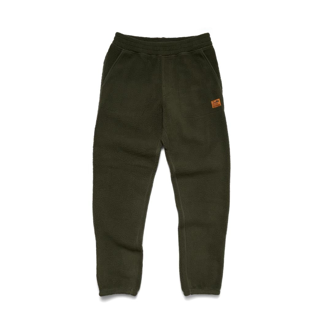 Pine Needle Howler Brothers Men's Pelusa Fleece Pants shown from front against white background.