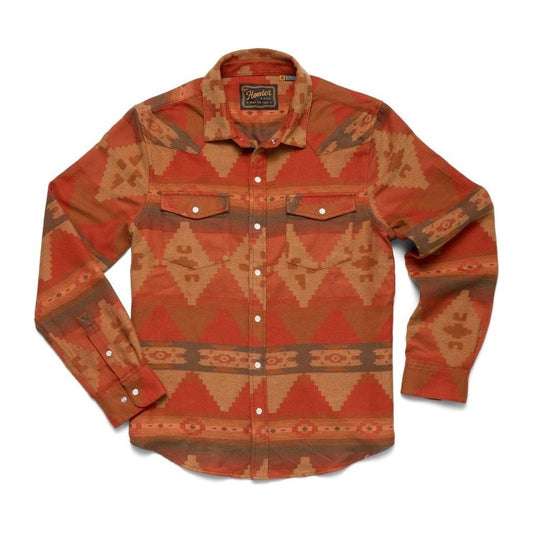 Howler Brothers Men's Sheridan Flannel-Men's - Clothing - Tops-Mitla Motifs: Terracotta-M-Appalachian Outfitters