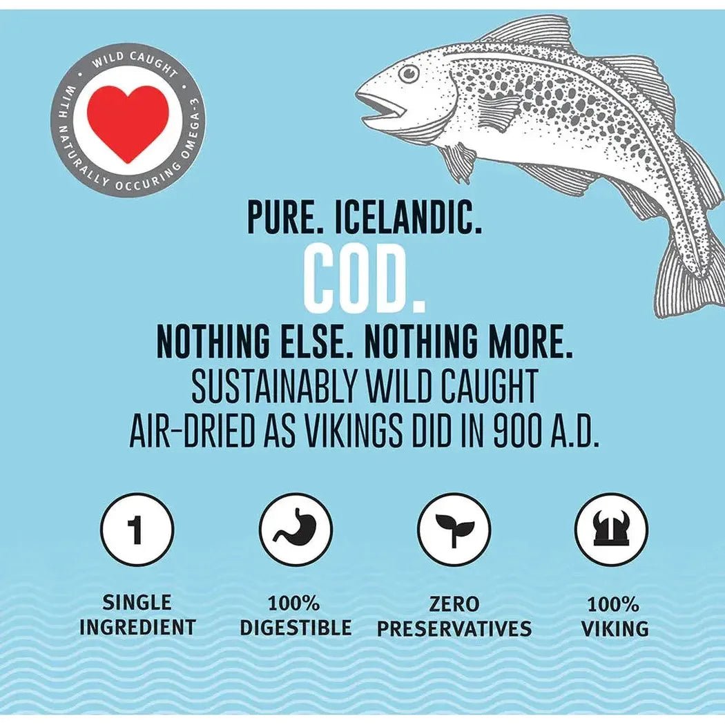 Icelandic+ 100% Wild-Caught Icelandic Cod Skin Chews for Dogs-Pets - Treats-Appalachian Outfitters