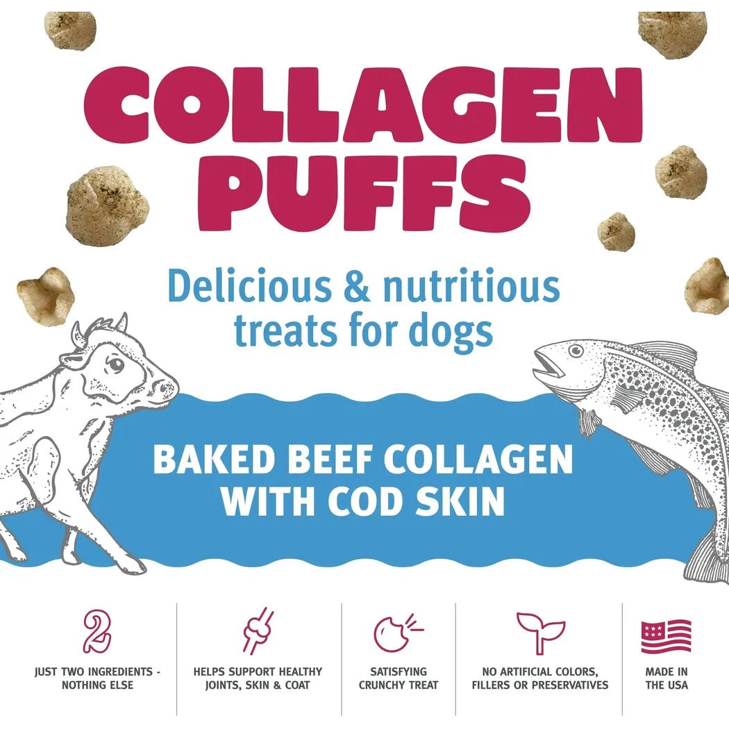 Icelandic+ Beef Collagen Puffs with Cod Skin Treats for Small Dogs - 1.3oz-Pets - Treats-Appalachian Outfitters