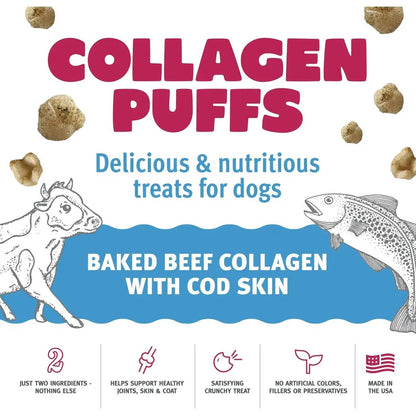 Icelandic+ Beef Collagen Puffs with Cod Skin Treats for Small Dogs - 1.3oz-Pets - Treats-Appalachian Outfitters