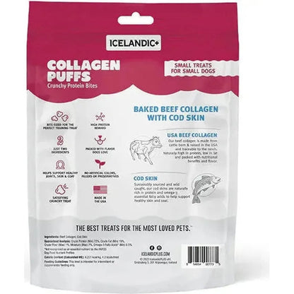 Icelandic+ Beef Collagen Puffs with Cod Skin Treats for Small Dogs - 1.3oz-Pets - Treats-Appalachian Outfitters