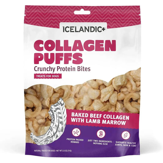 Icelandic+ Beef Collagen Puffs with Marrow Treats for Dogs - 2.5oz-Pets - Treats-Appalachian Outfitters