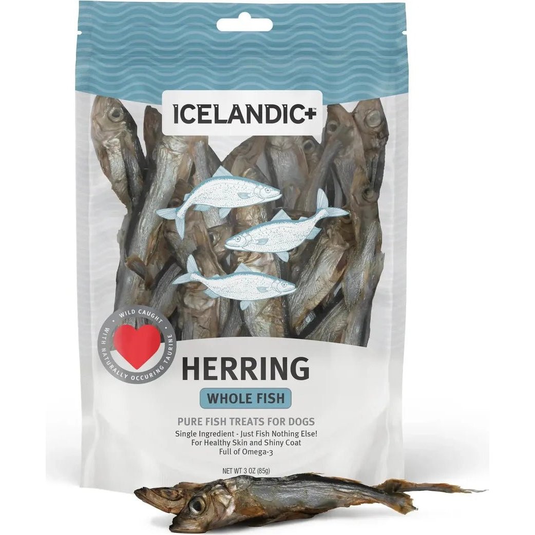 Icelandic+ Herring Whole Fish Dog Treats | 3-oz Bag-Pets - Treats-Appalachian Outfitters