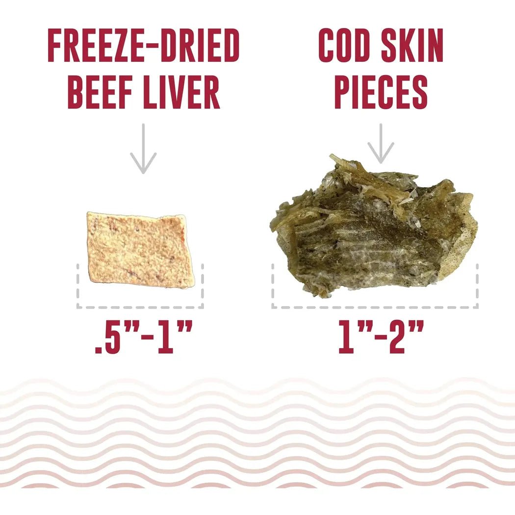 Icelandic+ Land & Sea Cod Skin & Freeze-Dried Beef Liver Treats for  Dogs | 2.4 oz-Pets - Treats-Appalachian Outfitters