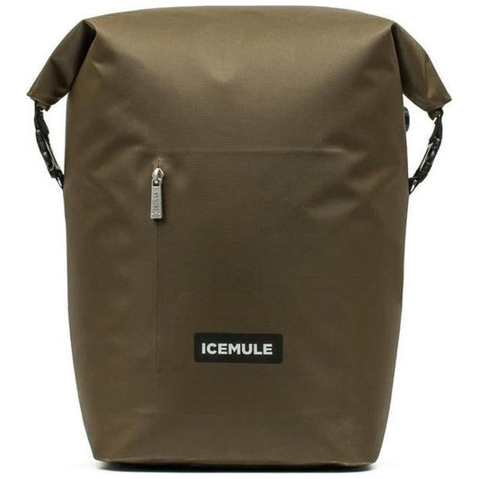 A front view of the Bark IceMule R-Jaunt 20L cooler showing the front zip pocket and logo against a white background.