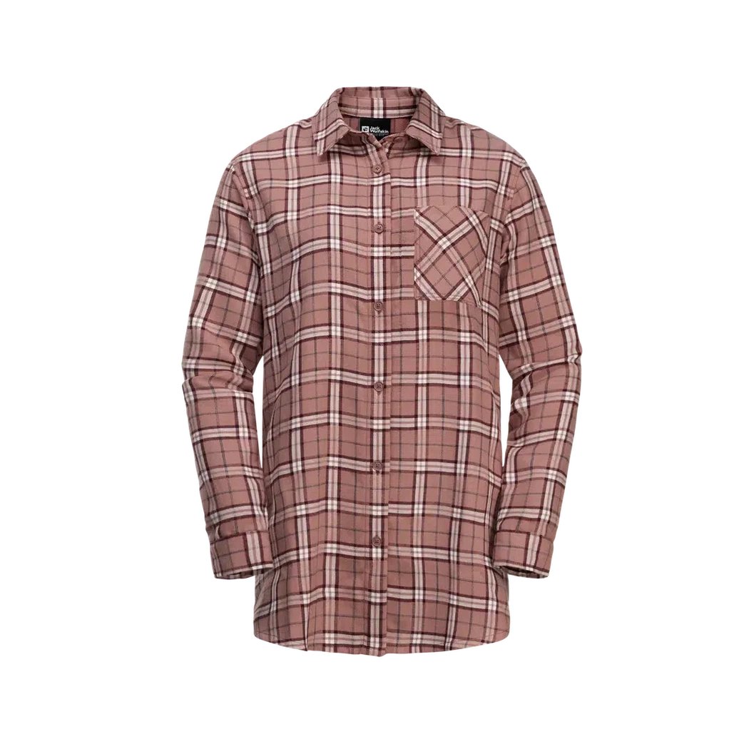 Jack Wolfskin Women's Morgenluft Shirt-Women's - Clothing - Tops-Afterglow-S-Appalachian Outfitters