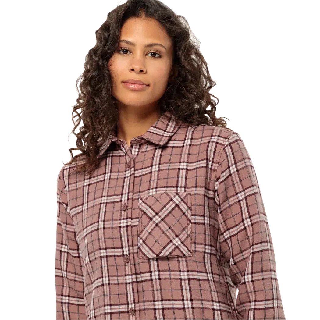 Jack Wolfskin Women's Morgenluft Shirt-Women's - Clothing - Tops-Appalachian Outfitters