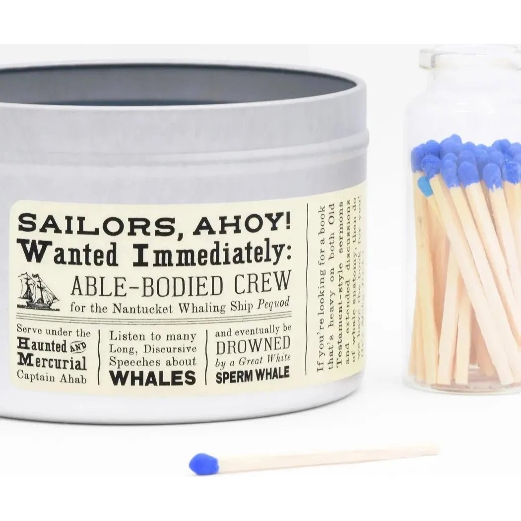 JD and Kate Industries Moby Dick Scented Candle-Accessories - Novelty - Decor-Appalachian Outfitters