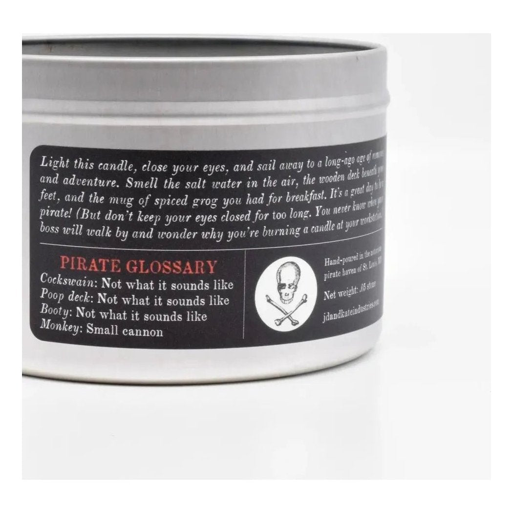 JD and Kate Industries Pirate Scented Candle-Accessories - Novelty - Decor-Appalachian Outfitters