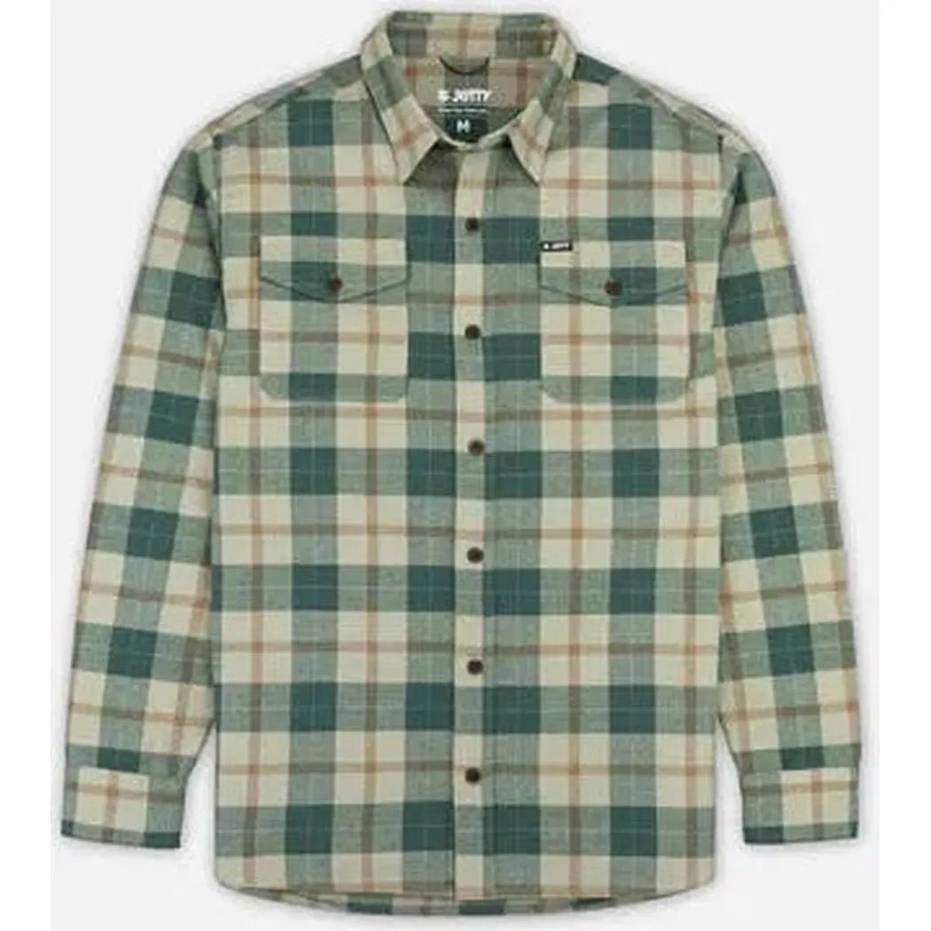 Jetty Men's Breaker Flannel-Men's - Clothing - Tops-Tan-M-Appalachian Outfitters