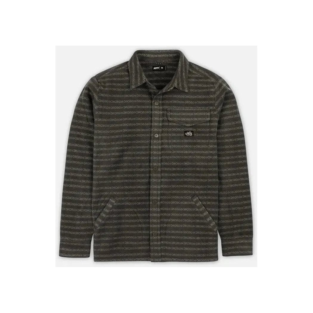 Jetty Men's Concordia Fleece-Men's - Clothing - Tops-Charcoal-M-Appalachian Outfitters