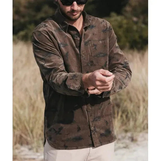 Jetty Men's Shoals Corduroy Shirt-Men's - Clothing - Tops-Appalachian Outfitters