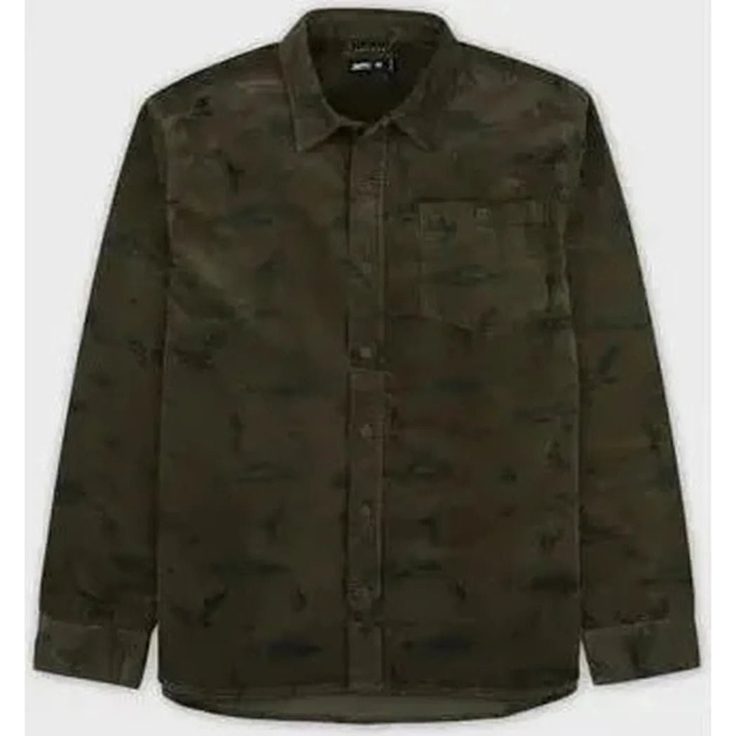 Jetty Men's Shoals Corduroy Shirt-Men's - Clothing - Tops-Olive-M-Appalachian Outfitters