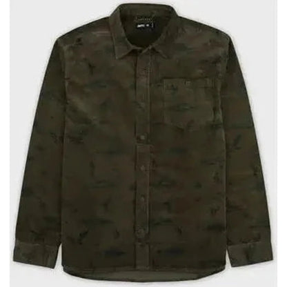 Jetty Men's Shoals Corduroy Shirt-Men's - Clothing - Tops-Olive-M-Appalachian Outfitters