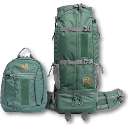 A front view of the K9 Sport Sack Rover 2 in Black showing the main compartment and side pockets against a white background.