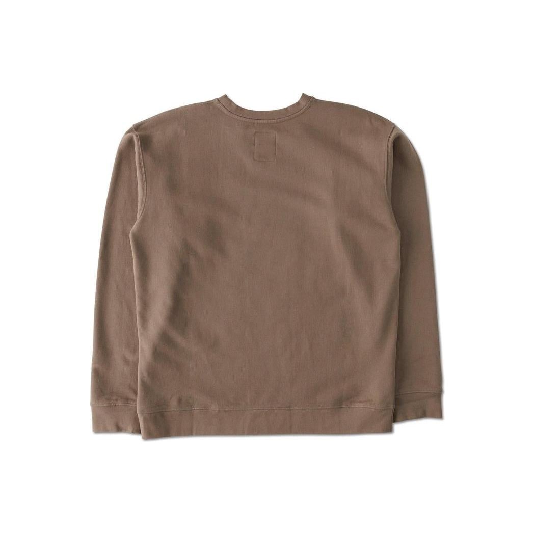 Back view of the Kavu Men's Core Crew in Brown Bear against a white background.