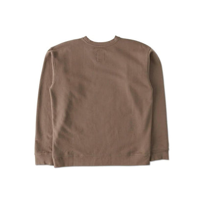Back view of the Kavu Men's Core Crew in Brown Bear against a white background.