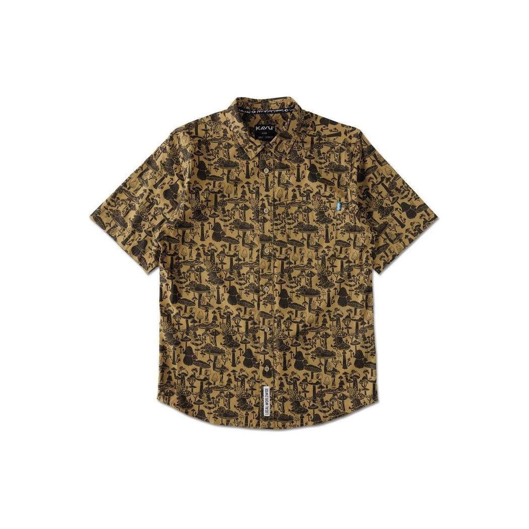 A front view of the Kavu Men's Festaruski in Naturally Lost At Sea with a white background.