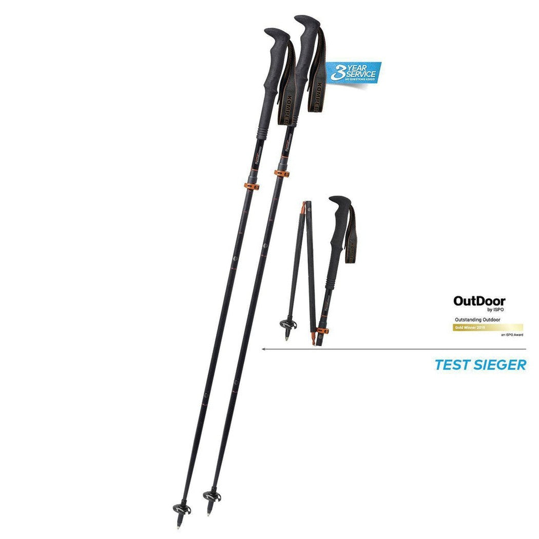 Komperdell Carbon FXP .4 Approach - Vario Compact-Camping - Trekking Poles - Trekking Poles-Appalachian Outfitters