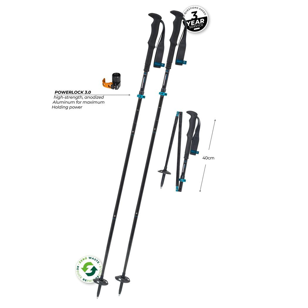 Komperdell Fxlite Carbon Vario Approach-Camping - Trekking Poles - Trekking Poles-Appalachian Outfitters